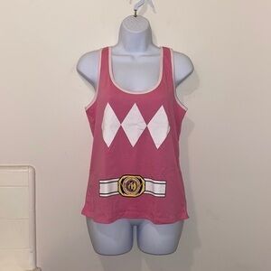 Juniors Underoos Mighty Morphin Power Rangers/Pink Ranger Graphic Sleep Tank